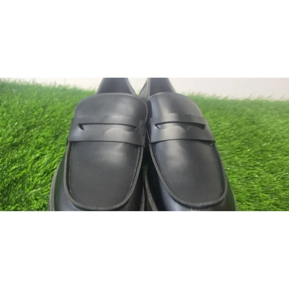 Steve Madden Shoes Womens Size 10 Black Loafers Platform Chunky Penny Lug Sole - Picture 6 of 11